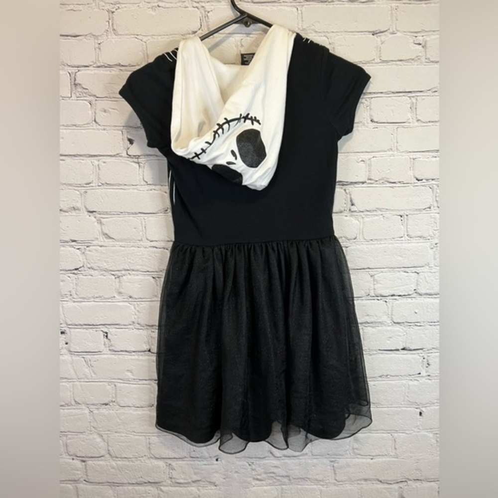 Disney nightmare before‎ Christmas Glitter Jack Skellington girls cosplaydress L - Picture 2 of 9